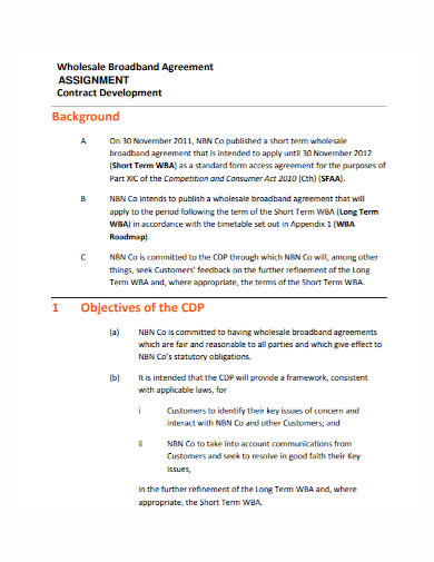 wholesale assignment development contract