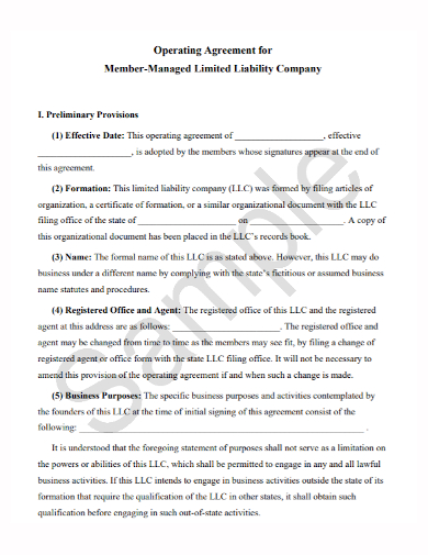 agreement for limited liability