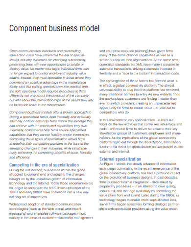 component business model