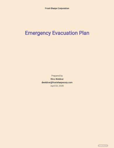emergency evacuation plan template