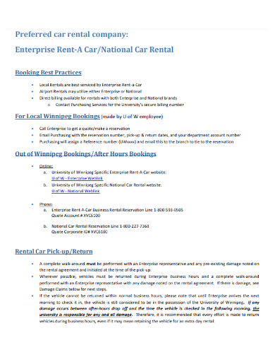 enterprise national car rental agreement