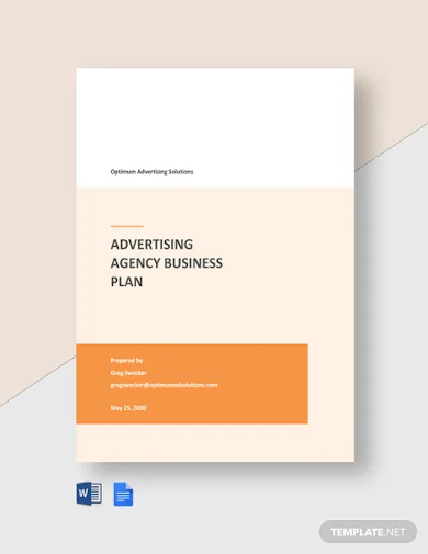 free sample advertising agency business plan