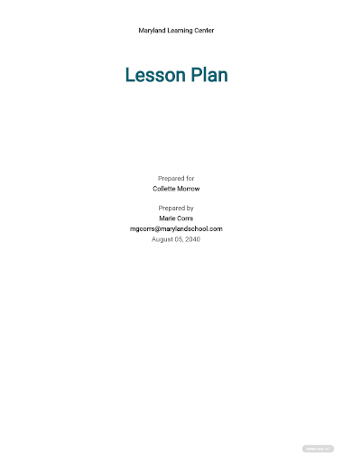 free toddler daily lesson plan template