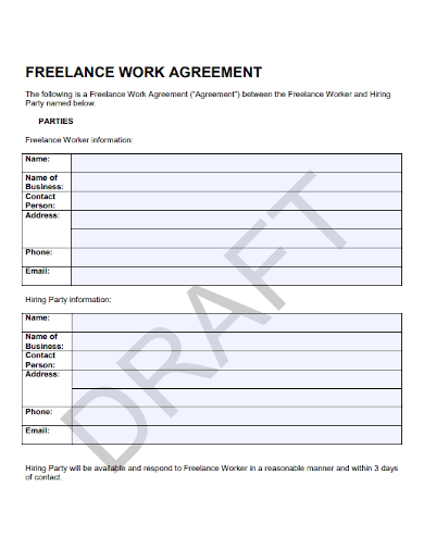 freelance service work agreement