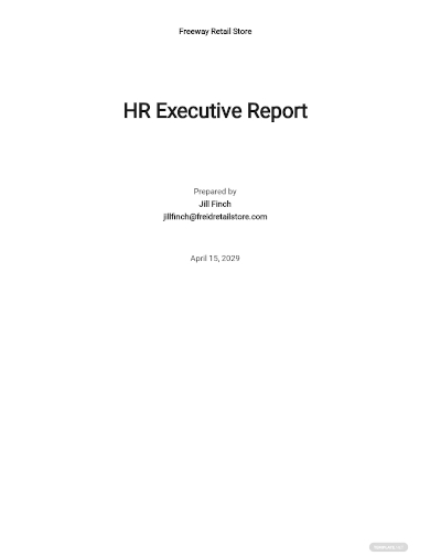 hr executive report