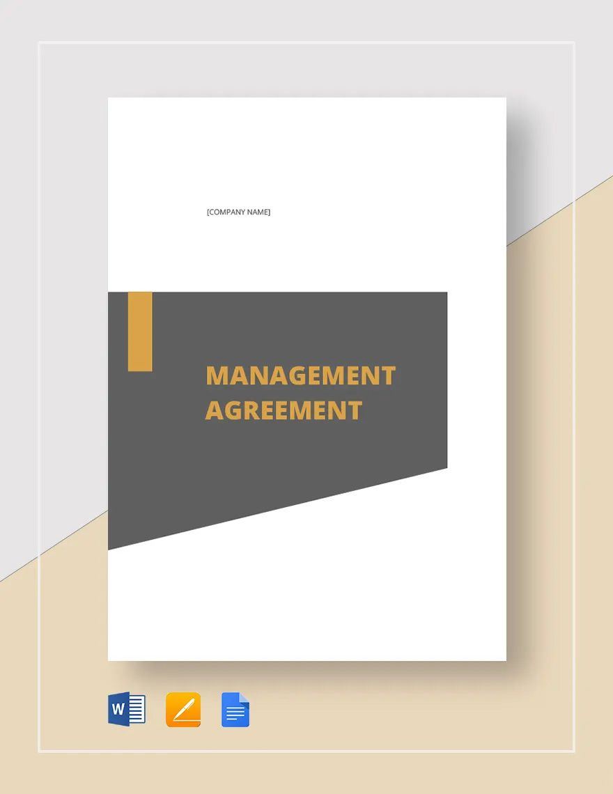 management agreement template