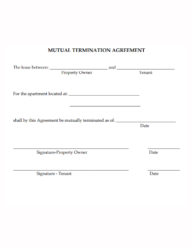 mutual lease property termination agreement