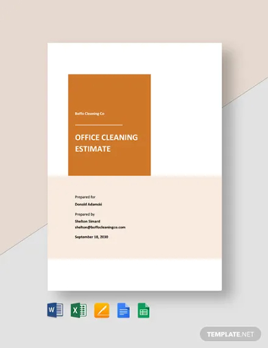 office cleaning estimate
