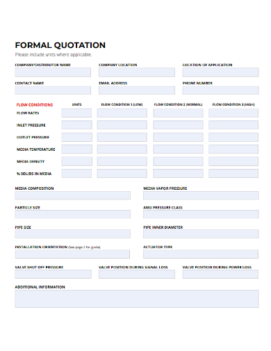 printable formal quotation