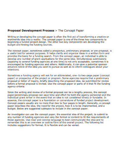 sample concept paper development proposal