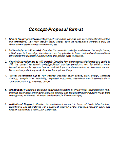 sample concept proposal format