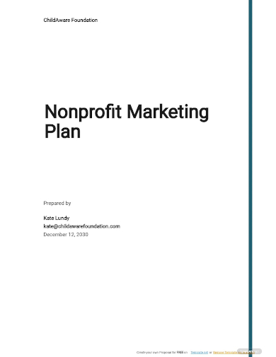 simple nonprofit marketing plan