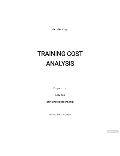 training cost analysis