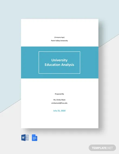 university education analysis template