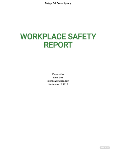 workplace safety report
