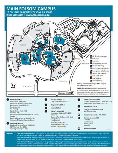 college campus site map