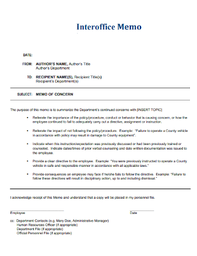 editable interoffice memo