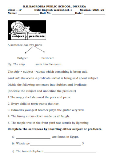 english worksheets for schools