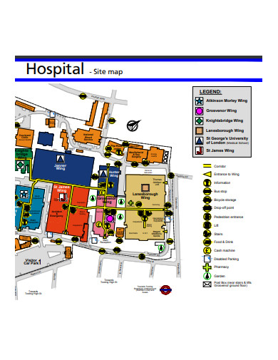 hospital site map