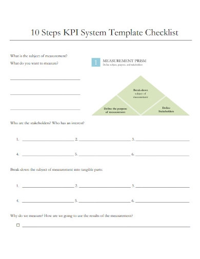 kpi system template checklist1
