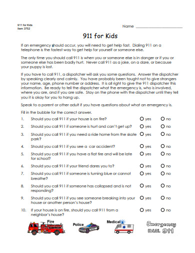 kids life skills worksheet