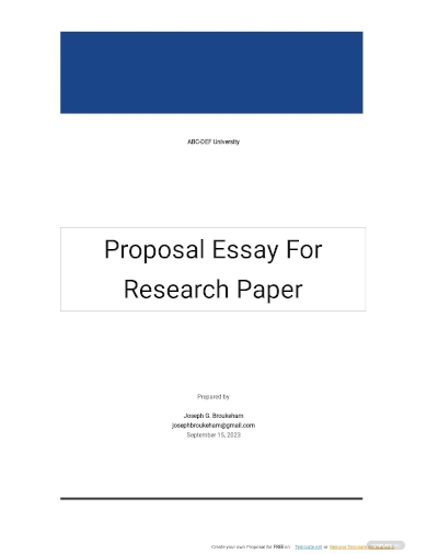 proposal essay for research paper