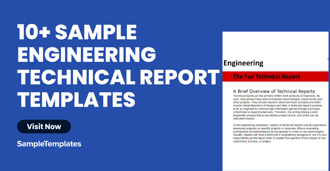 sample engineering technical report templates