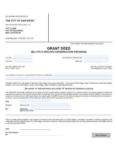 sample grant deed