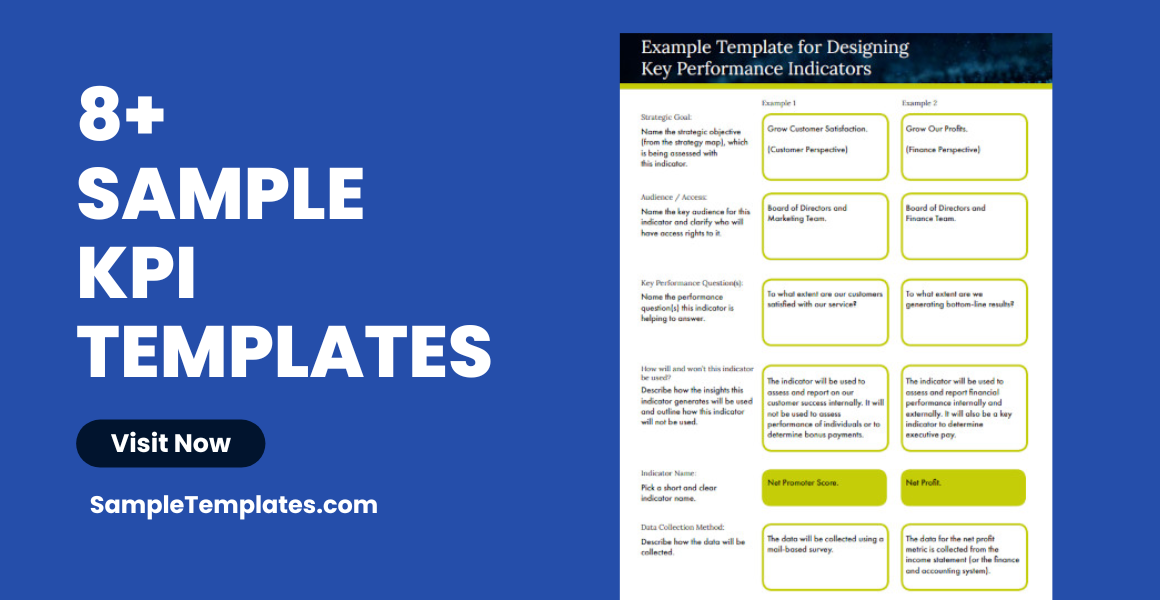 Sample KPI Templates