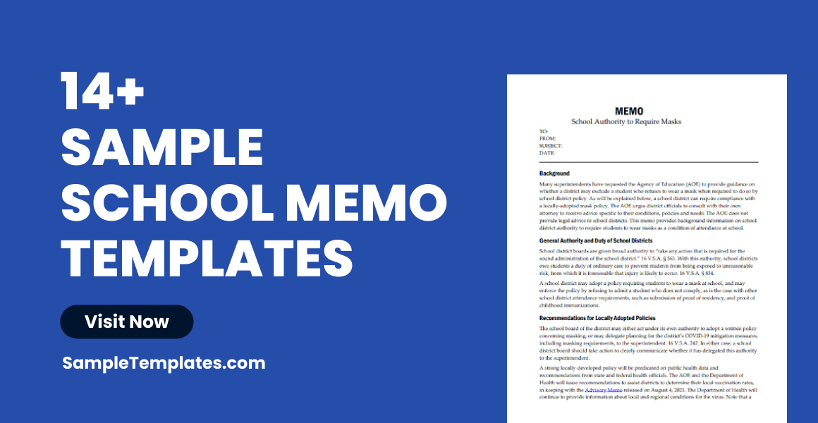 sample school memo template