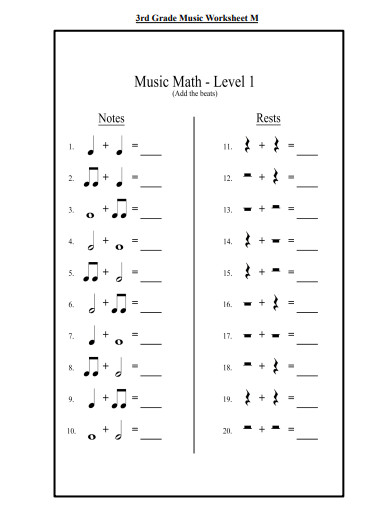simple 3rd grade math worksheet
