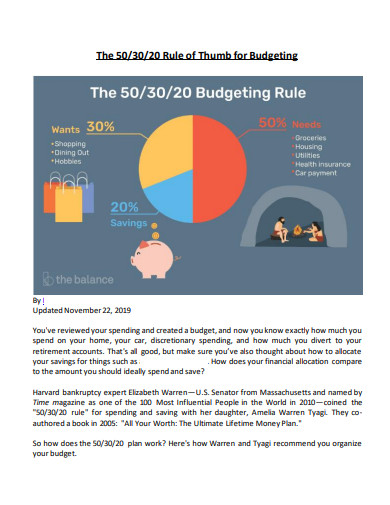 50 30 20 budget rule