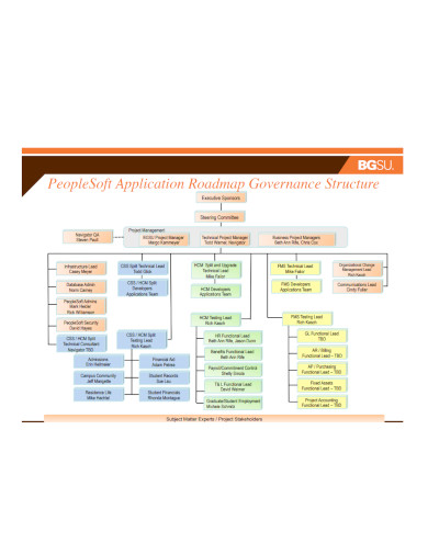 application roadmap governance structure