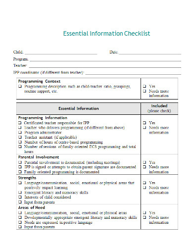 baby child essentials checklist