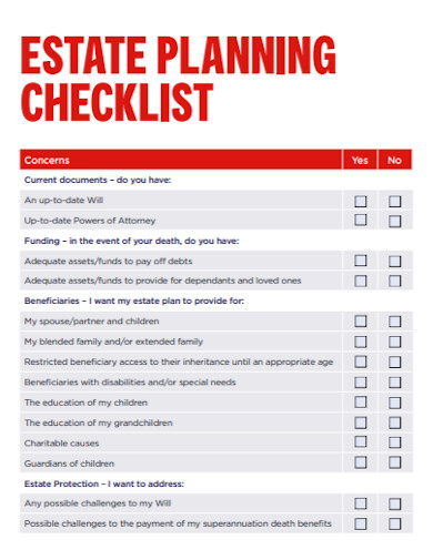 basic estate planning checklist