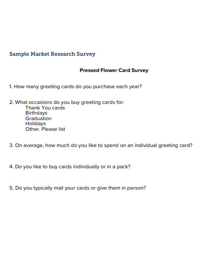 basic market research survey