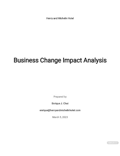 business change impact analysis
