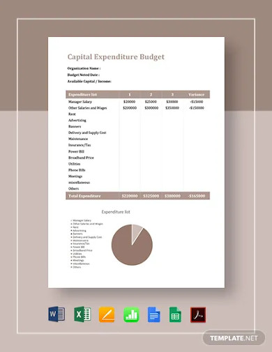 capital expenditure budget