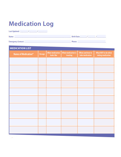 caregiver mediation log