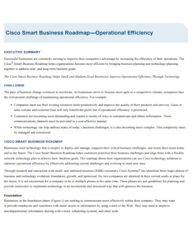 cisco smart business roadmap