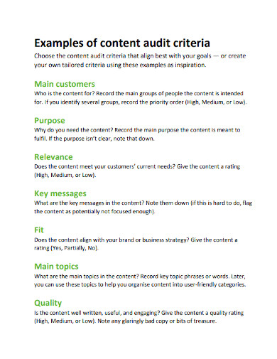 content audit example