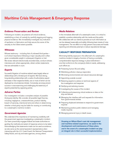 crisis management emergency response