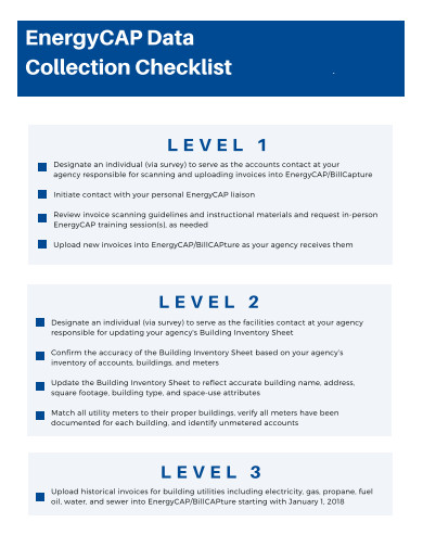 data collection worksheet checklist