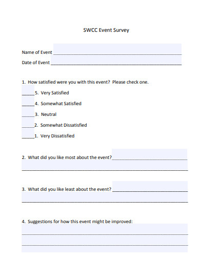 event survey