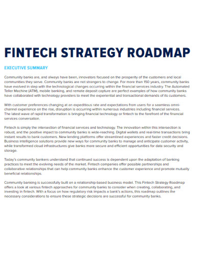 fintech strategy roadmap1