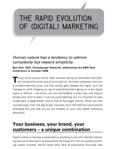 formal digital marketing campaign