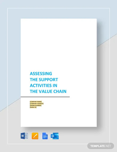free assessing the support activities in the value chain template