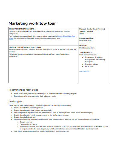 marketing workflow example