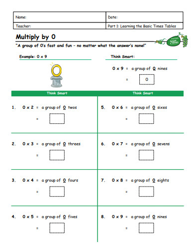 multiplication worksheets