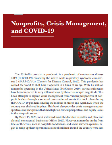 nonprofit crisis management